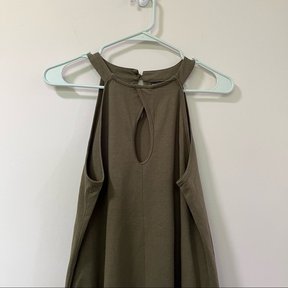 Shein Size Small Dark green Flowy Dress Sleeveless - Picture 3 of 11